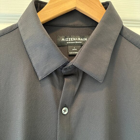 Mizzen+Main Button Up Dress Shirt Large Standard Fit - Picture 2 of 2